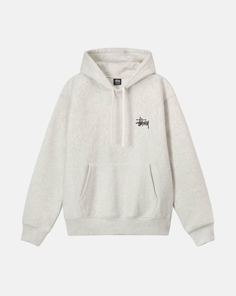 Beige Men's Stussy Basic Hoodies | AU0000009