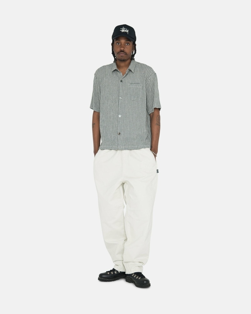 Beige Men's Stussy Brushed Beach Pants | AU0000542