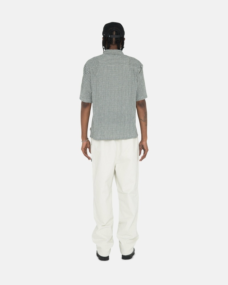 Beige Men's Stussy Brushed Beach Pants | AU0000542