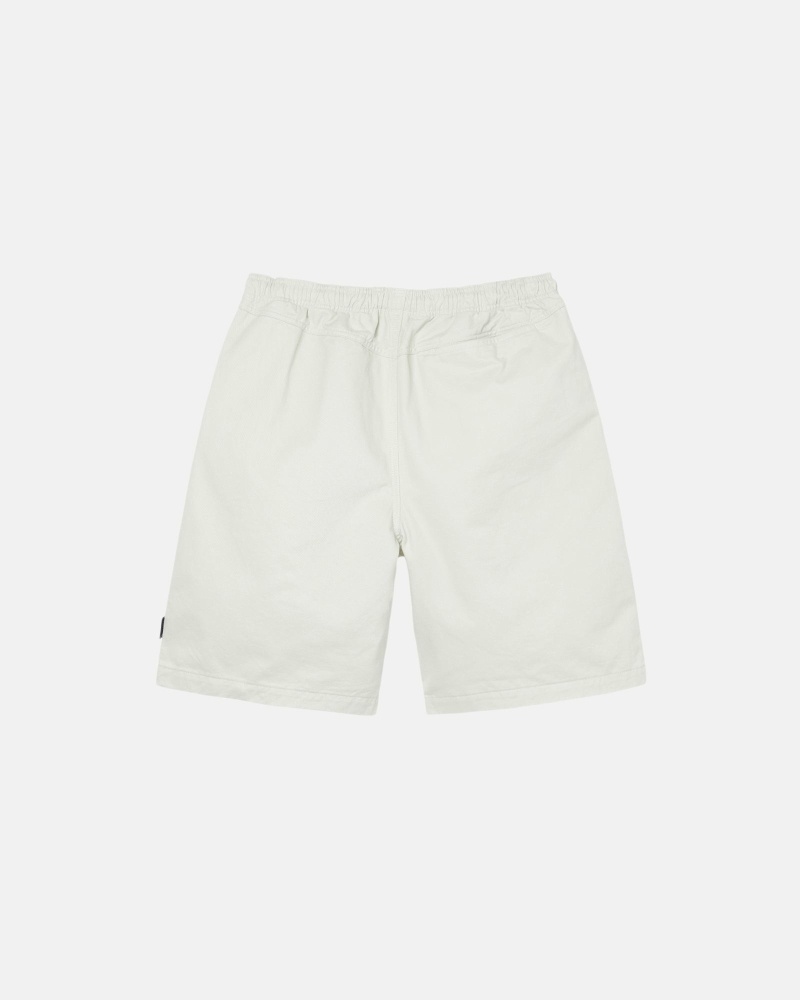 Beige Men's Stussy Brushed Shorts | AU0000636