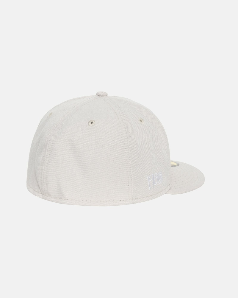 Beige Men's Stussy Curly S 59Fifty New Era Caps | AU0000428