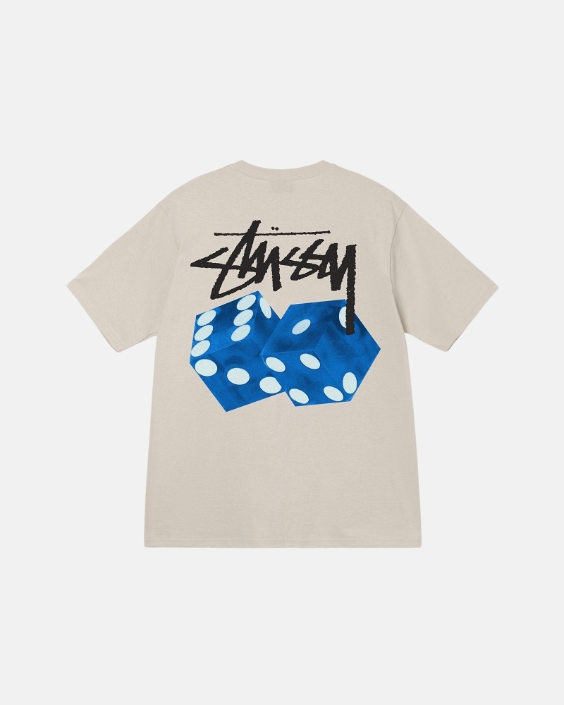 Beige Men\'s Stussy Diced Out T Shirts | AU0000160