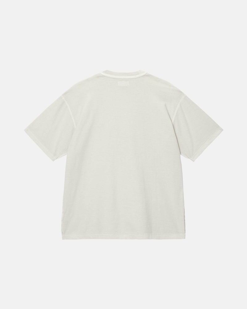 Beige Men's Stussy Lazy T Shirts | AU0000238