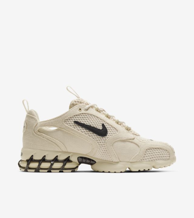 Beige Unisex Stussy & Nike Air Zoom Spiridon Cage 2 Fossil Shoes | AU0000610