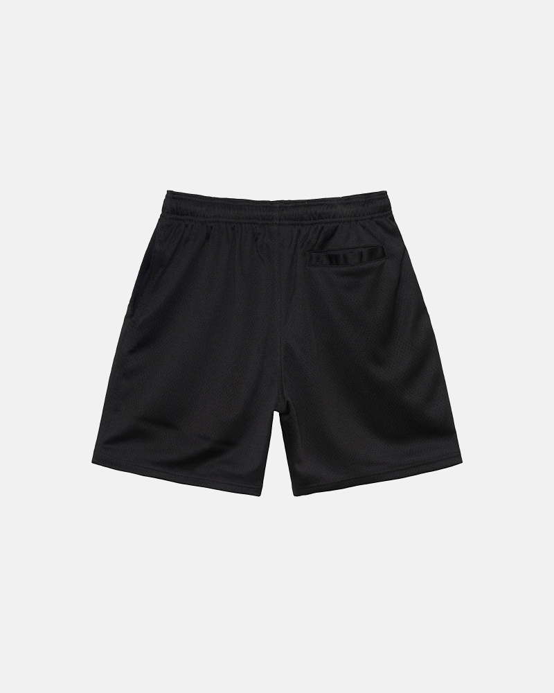 Black Men's Stussy 4X4 Mesh Short Shorts | AU0000617