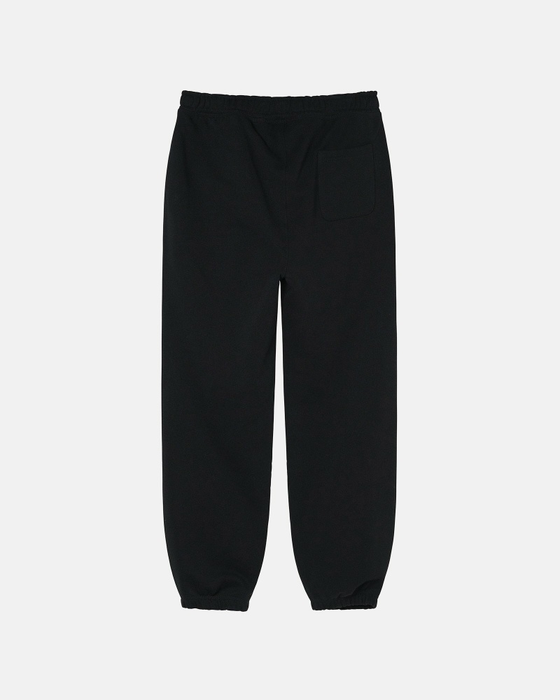 Black Men's Stussy 8 Ball Embroidered Pant Sweatpants | AU0000871