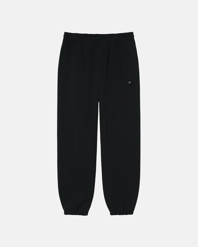 Black Men\'s Stussy 8 Ball Embroidered Pant Sweatpants | AU0000871