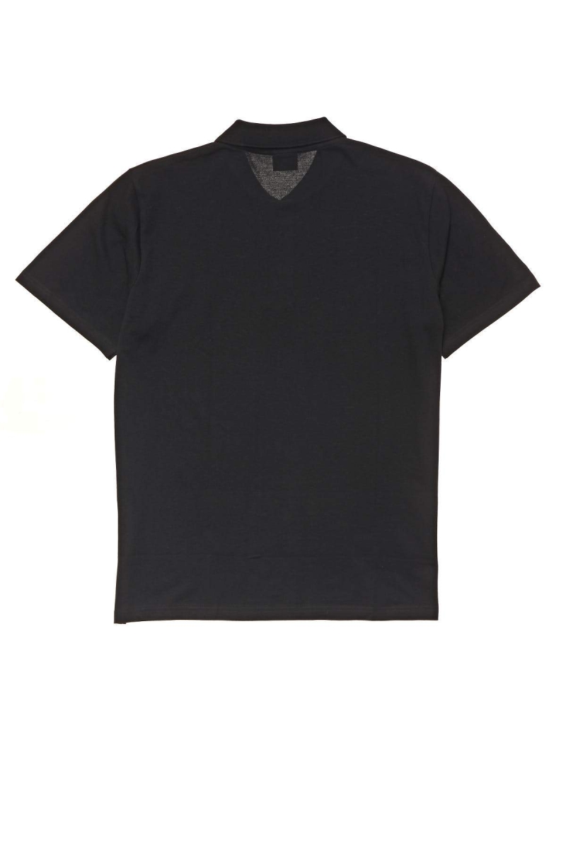 Black Men's Stussy Authentic SS Polo Shirts | AU0000294