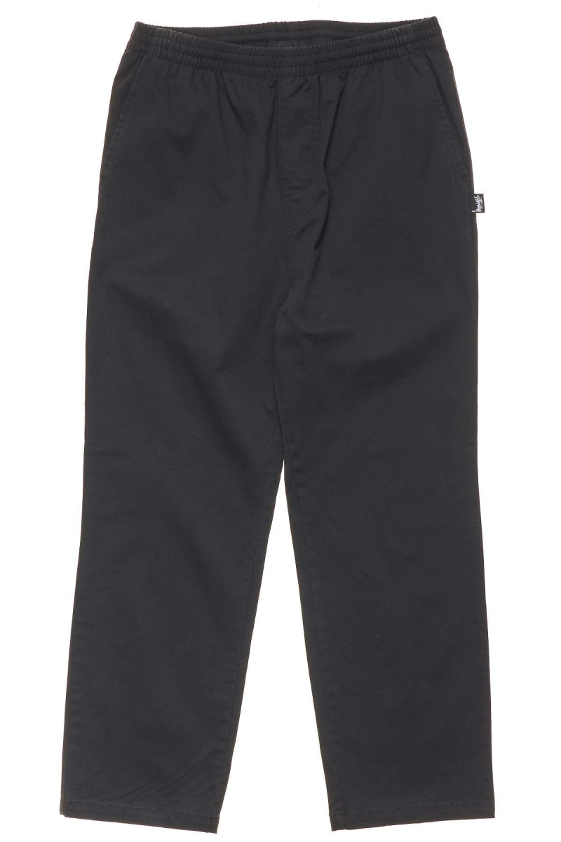 Black Men\'s Stussy Basic Corp Beach Pants | AU0000538