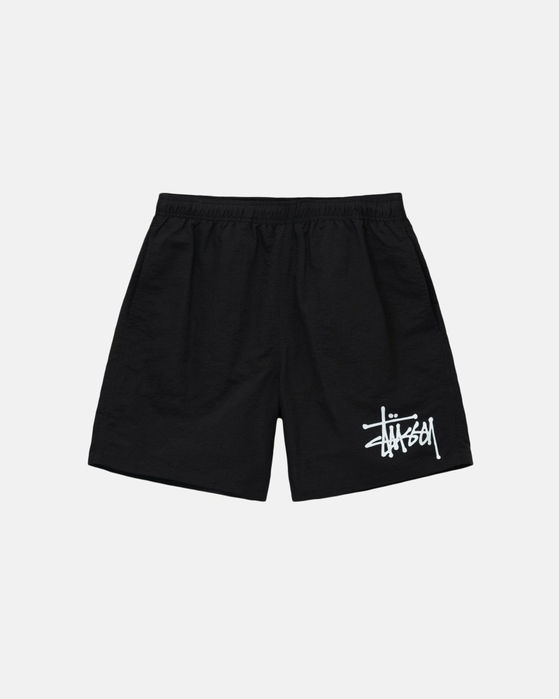 Black Men\'s Stussy Big Basic Shorts | AU0000621