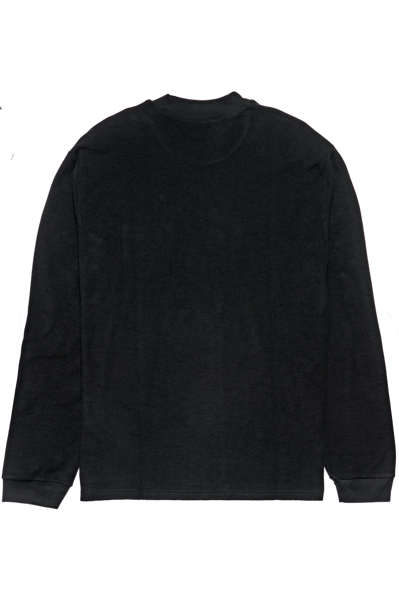 Black Men's Stussy Crown Terry Sweatshirts | AU0000911