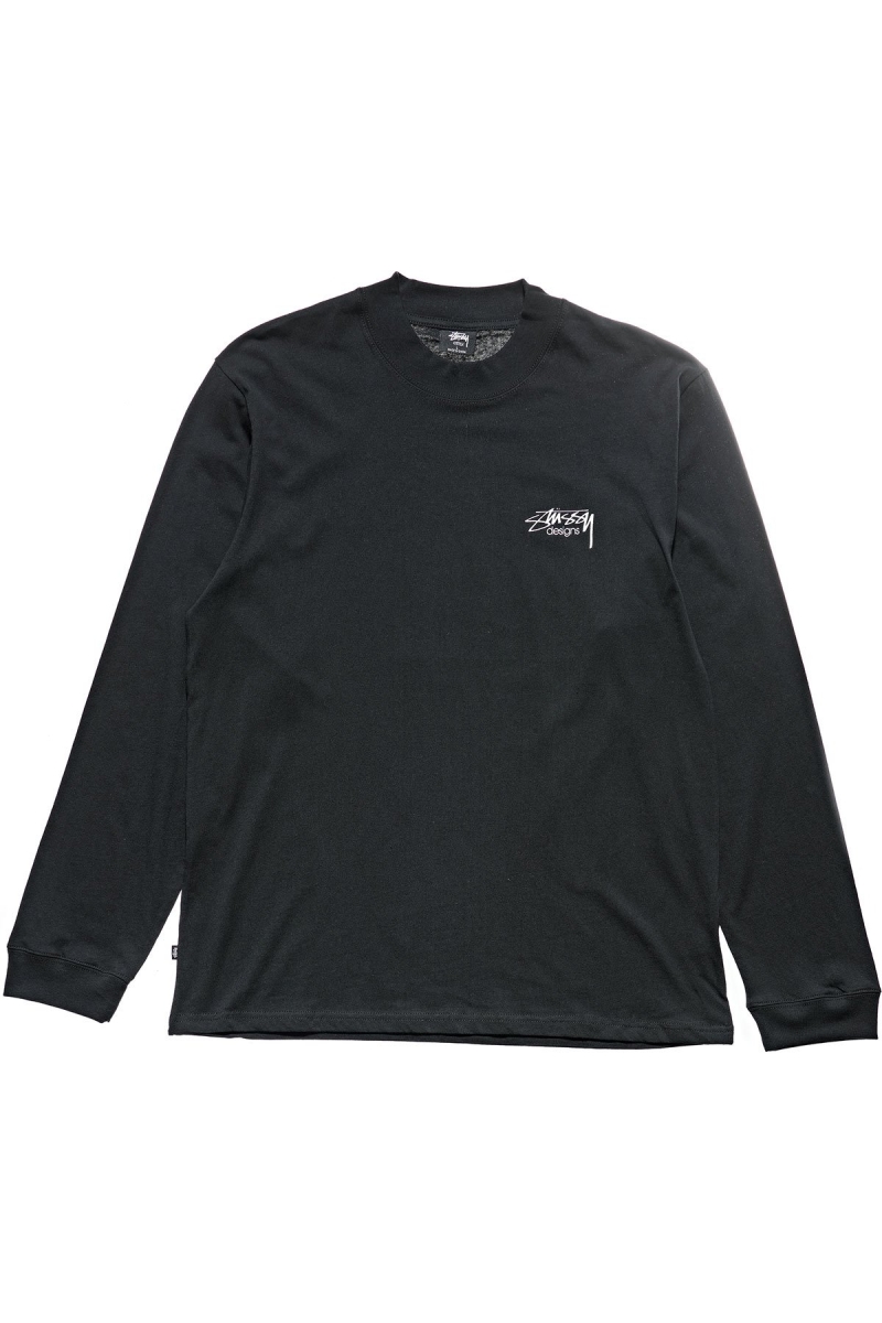 Black Men\'s Stussy Design Sweatshirts | AU0000914