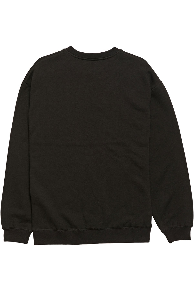 Black Men's Stussy Graffiti Crew Sweaters | AU0000835