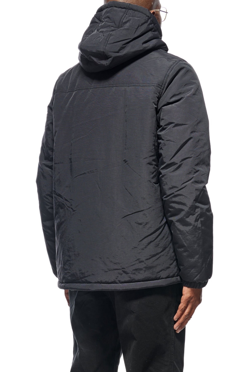 Black Men's Stussy Graffiti Hooded Spray Jackets | AU0000340