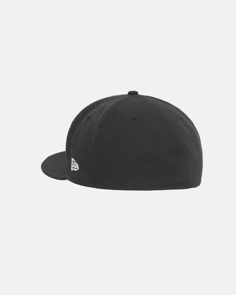 Black Men's Stussy La New Era Caps | AU0000470