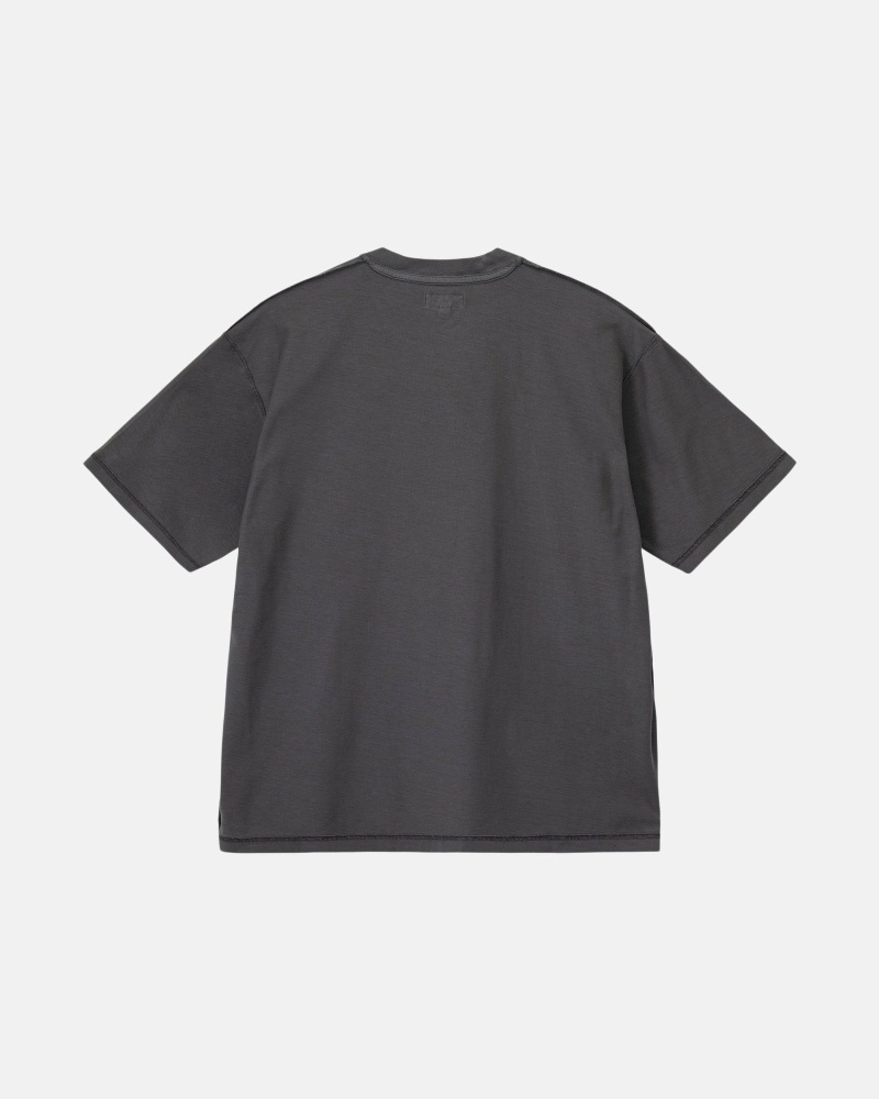 Black Men's Stussy Lazy T Shirts | AU0000237