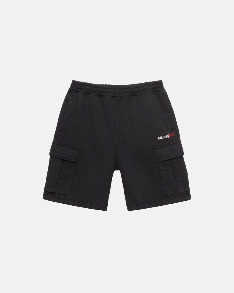 Black Men\'s Stussy Sport Cargo Shorts | AU0000680