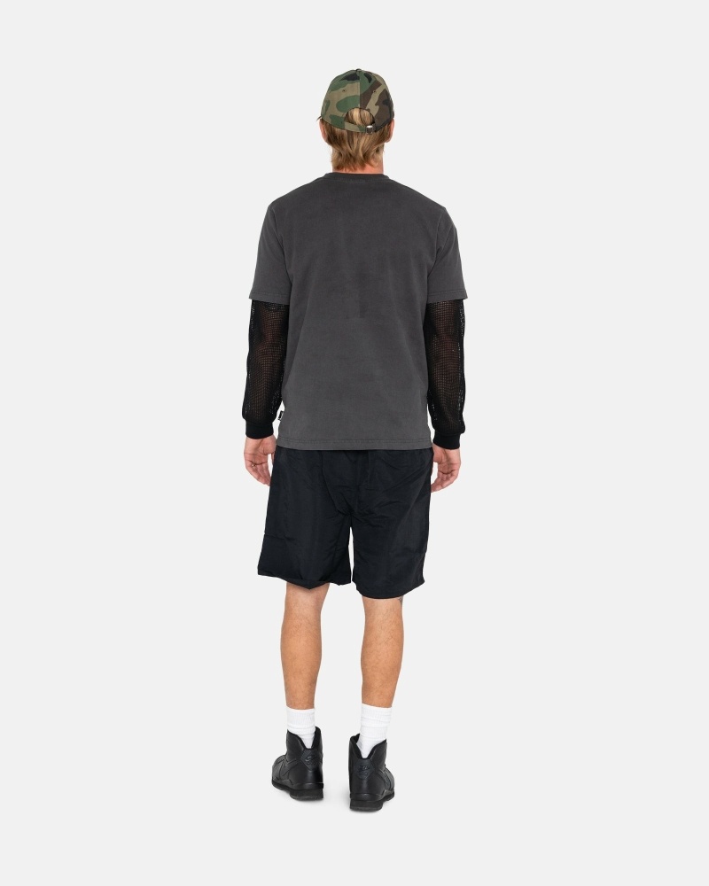 Black Men's Stussy Ss-Link Shorts | AU0000683