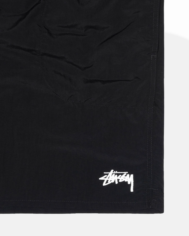 Black Men's Stussy Stock Shorts | AU0000693