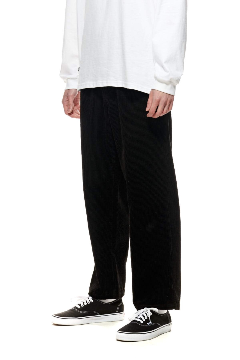 Black Men's Stussy Taylor Cord Pants | AU0000601