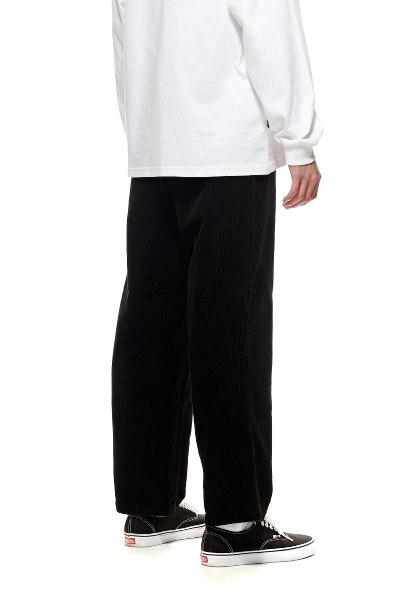 Black Men's Stussy Taylor Cord Pants | AU0000601