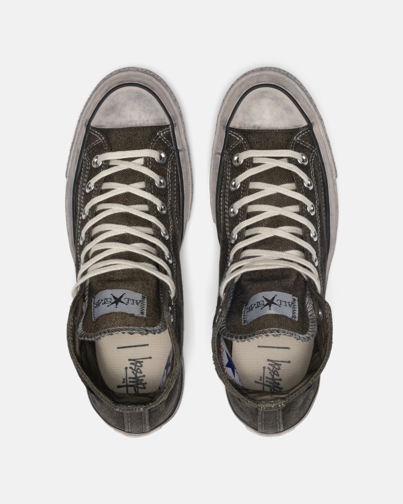 Black Unisex Stussy & Our Legacy Work Shop Converse Shoes | AU0000614