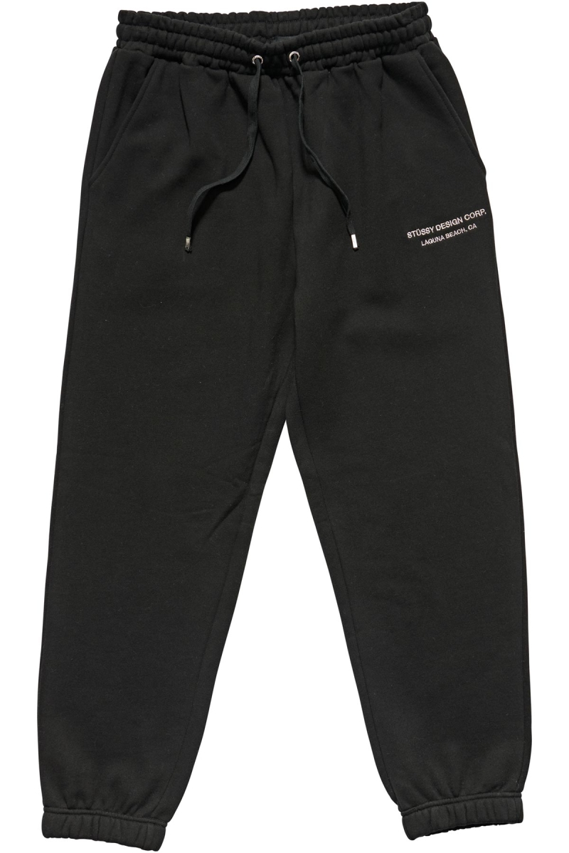 Black Women\'s Stussy Alcott Trackpant Track Pants | AU0000971