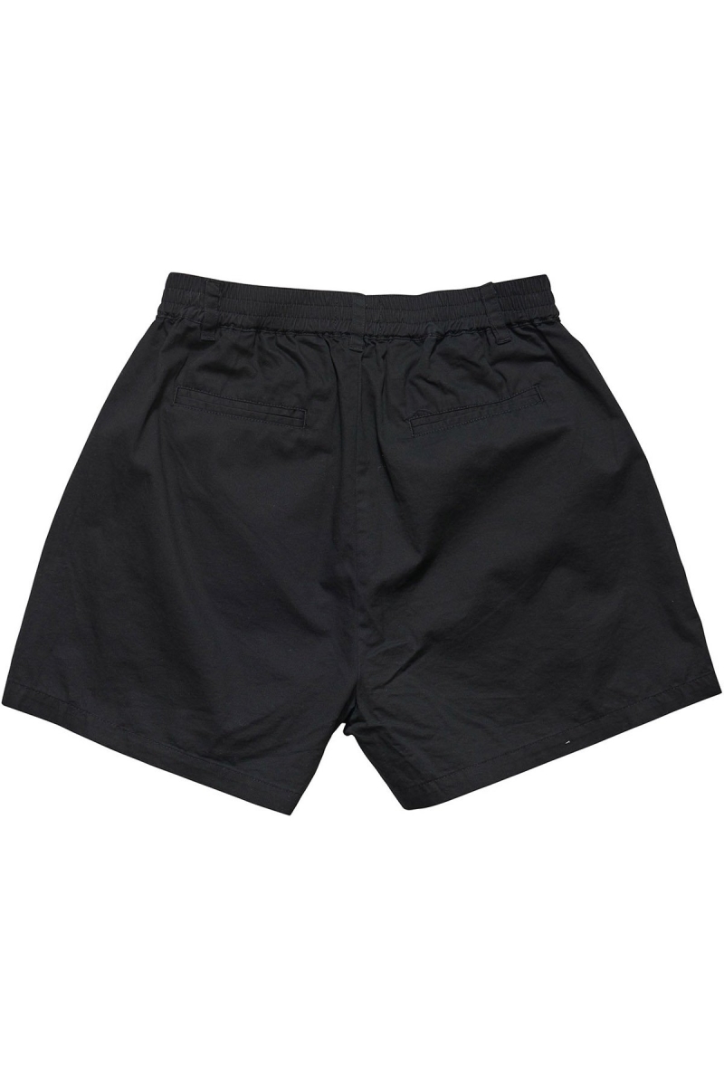 Black Women's Stussy Brentwood Pleated Shorts | AU0000629