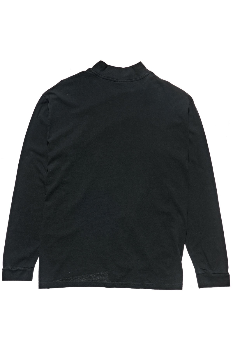 Black Women's Stussy Circles Mock Neck LS OS Sweatshirts | AU0000898