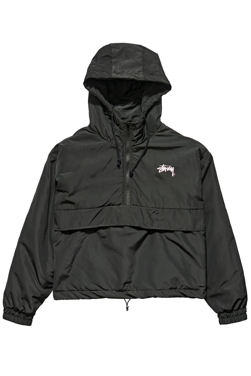 Black Women\'s Stussy Kelly Windbreaker Puffa Jackets | AU0000347