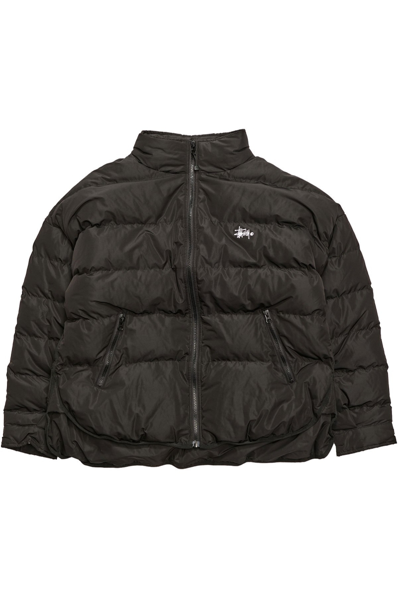 Black Women\'s Stussy River Lightweight Puffa Jackets | AU0000353