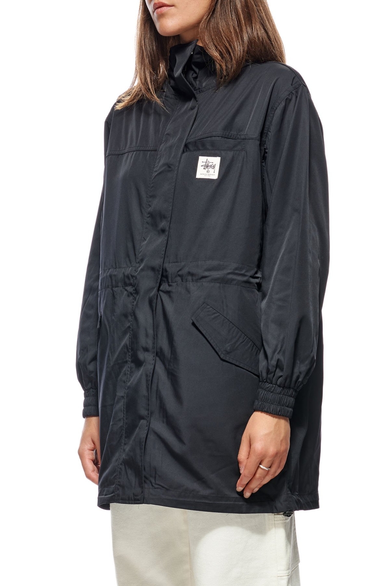 Black Women's Stussy Workgear Coat Jackets | AU0000365