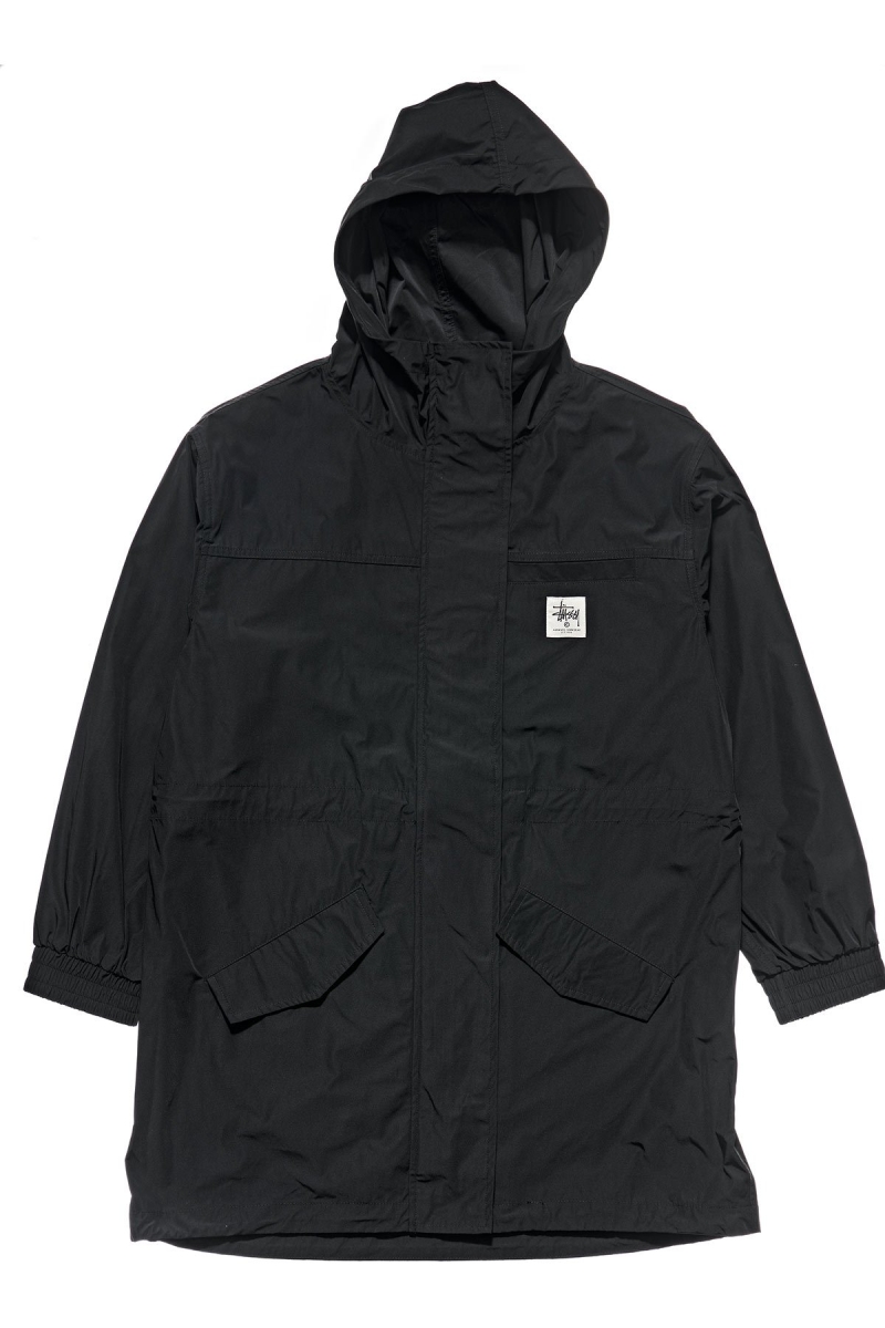 Black Women\'s Stussy Workgear Coat Jackets | AU0000365