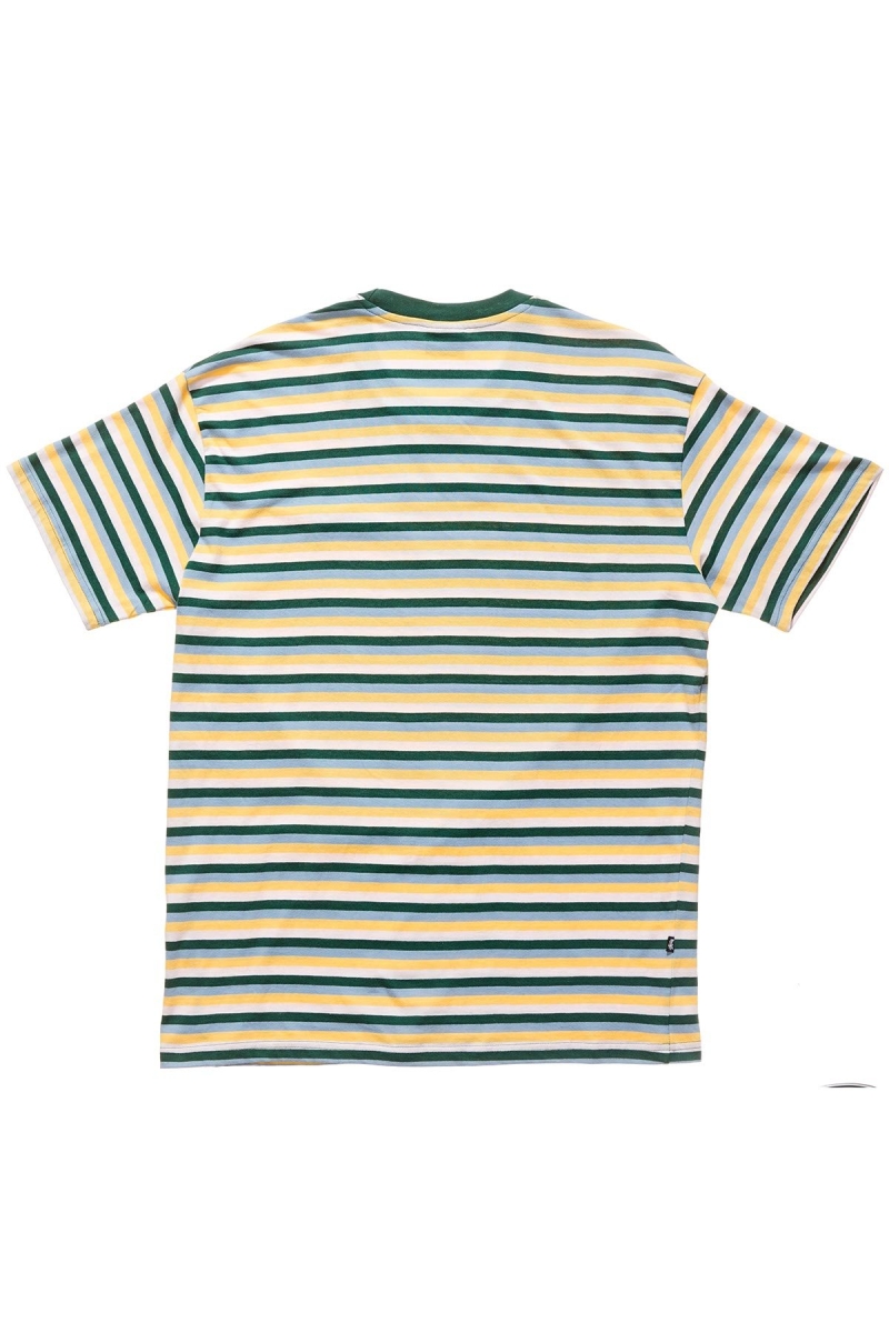 Blue Men's Stussy Classic Stripe SS T Shirts | AU0000129