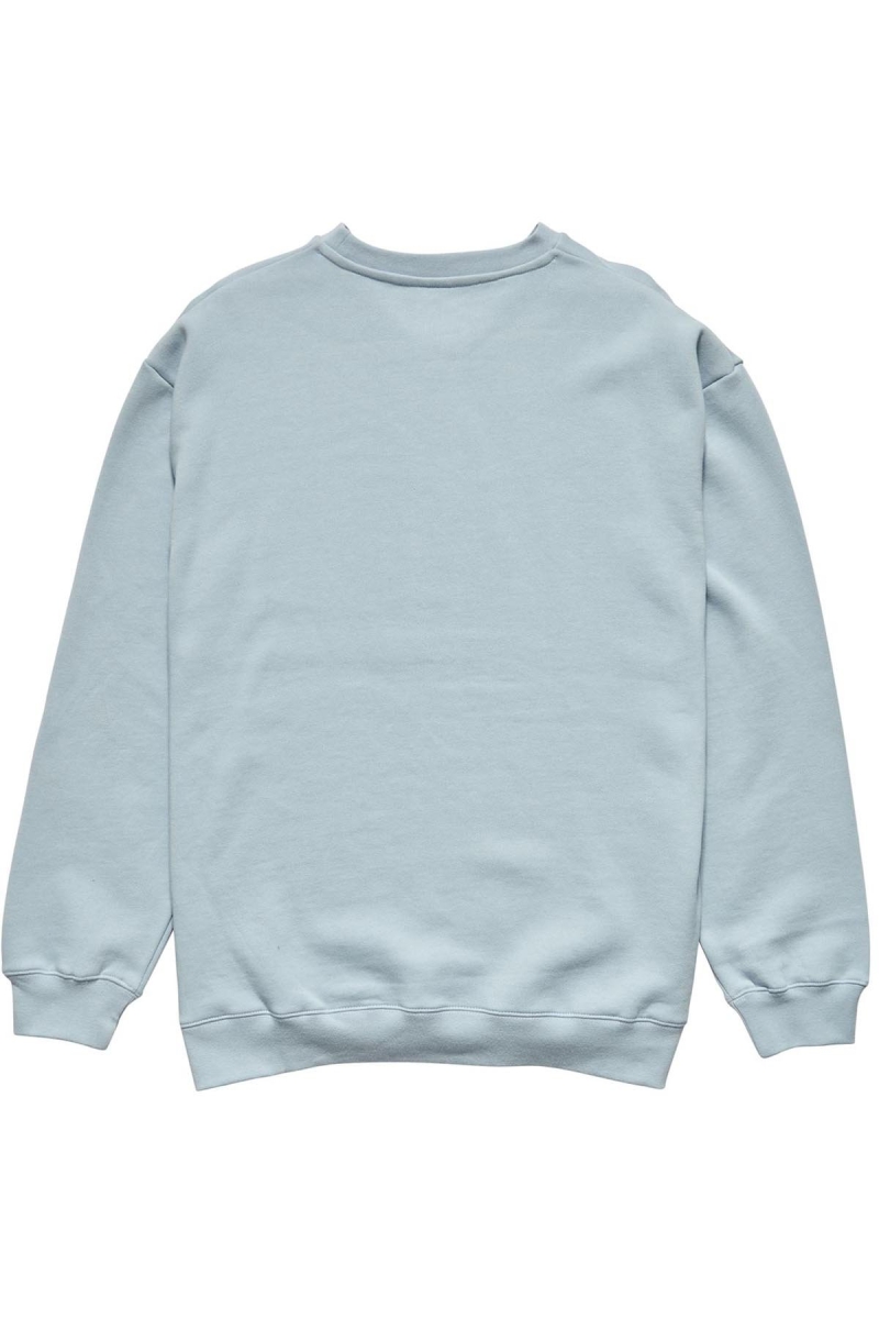 Blue Men's Stussy Copyright Crown Crew Sweaters | AU0000829