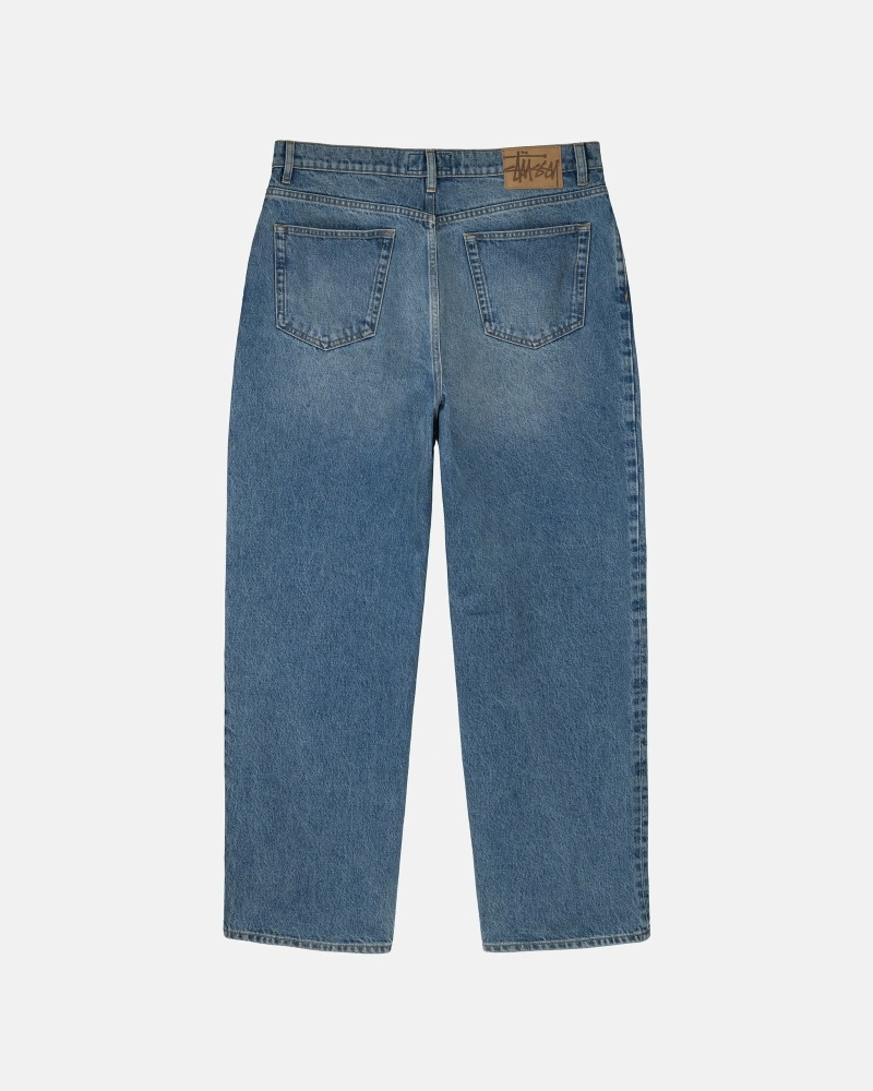 Blue Men's Stussy Denim Big O Jeans | AU0000518