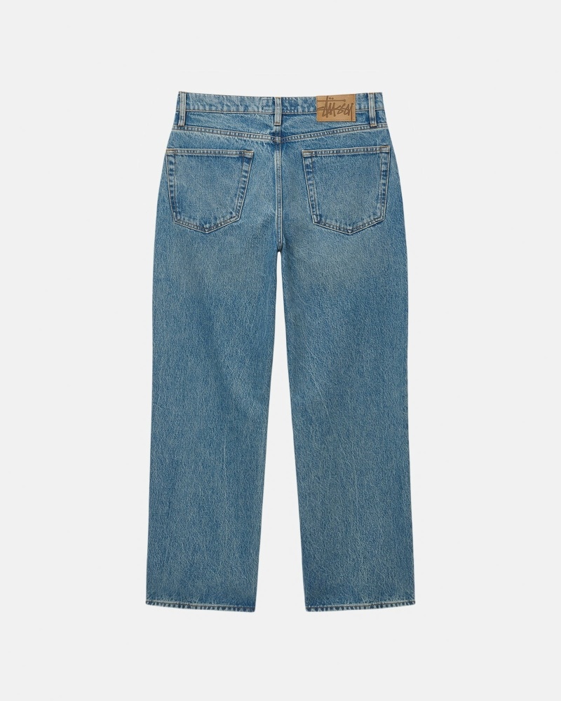 Blue Men's Stussy Denim Classic Jeans | AU0000519