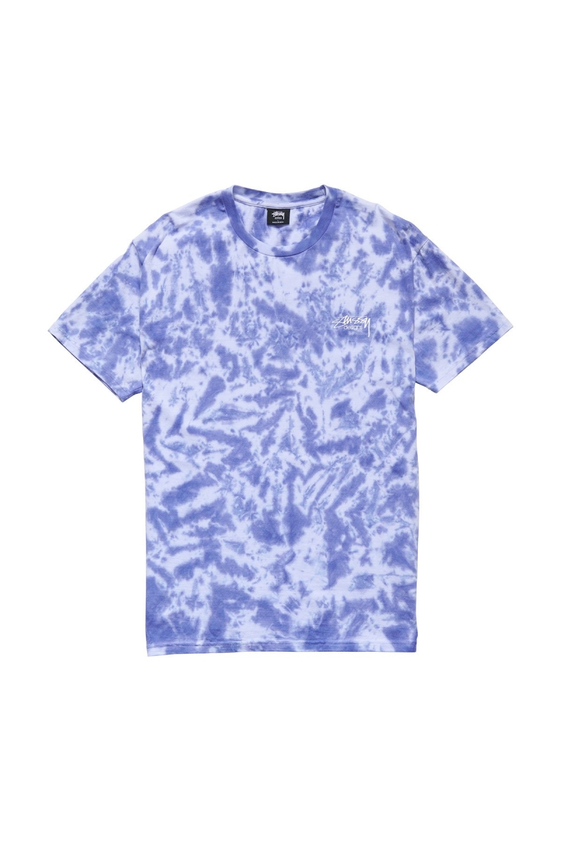 Blue Men\'s Stussy Designs Tie Dye T Shirts | AU0000155