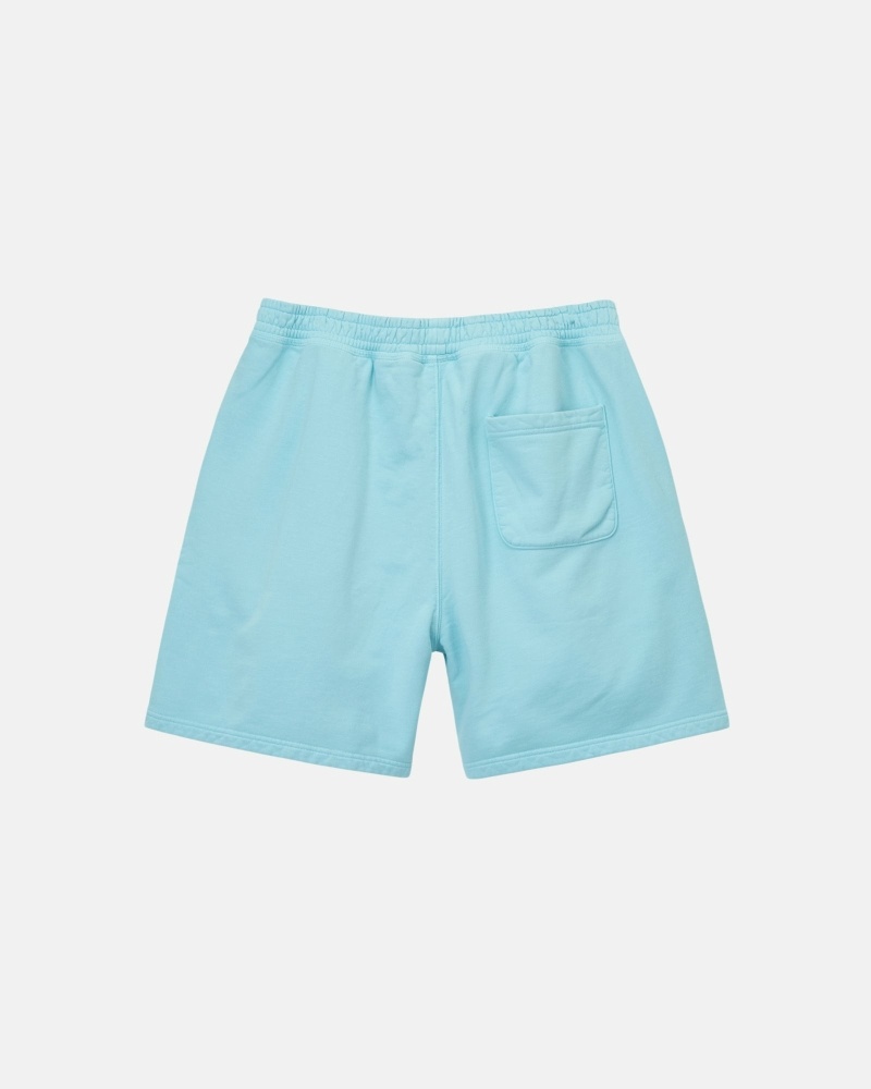 Blue Men's Stussy Overdyed Stock Logo Short Shorts | AU0000662