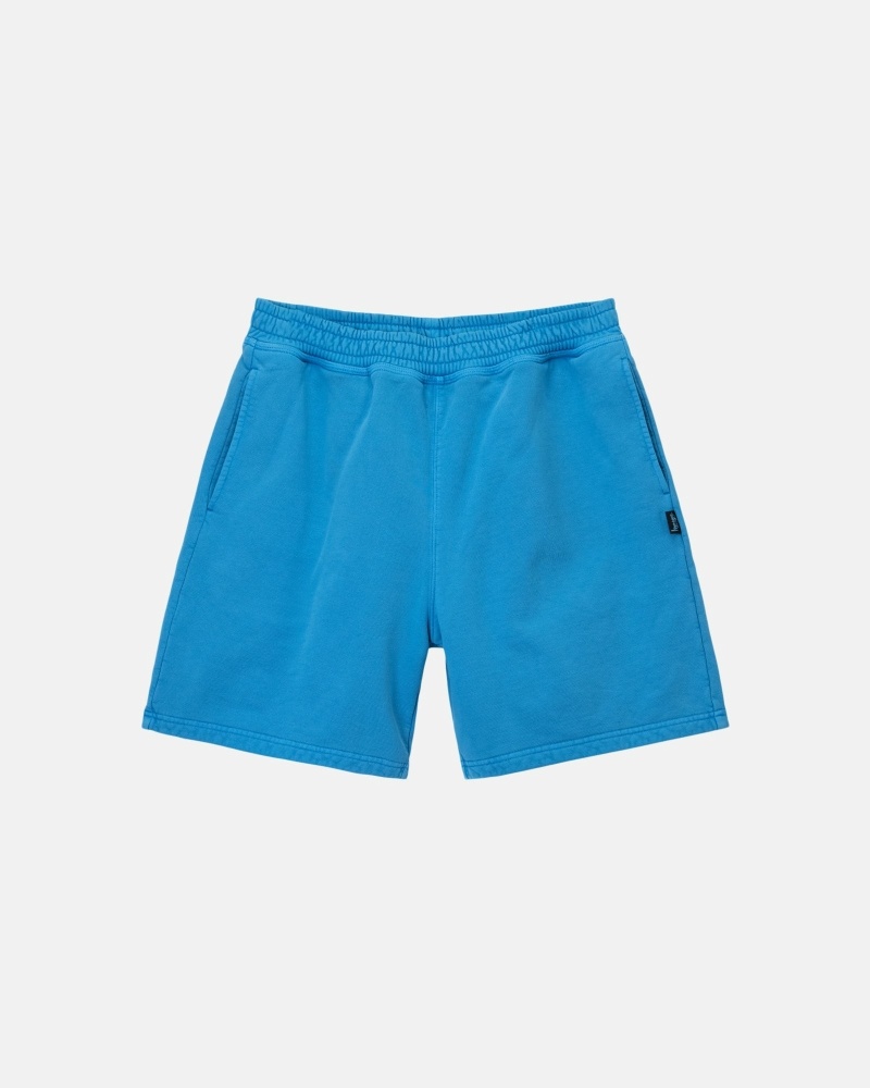 Blue Men\'s Stussy Pigment Dyed Shorts | AU0000668