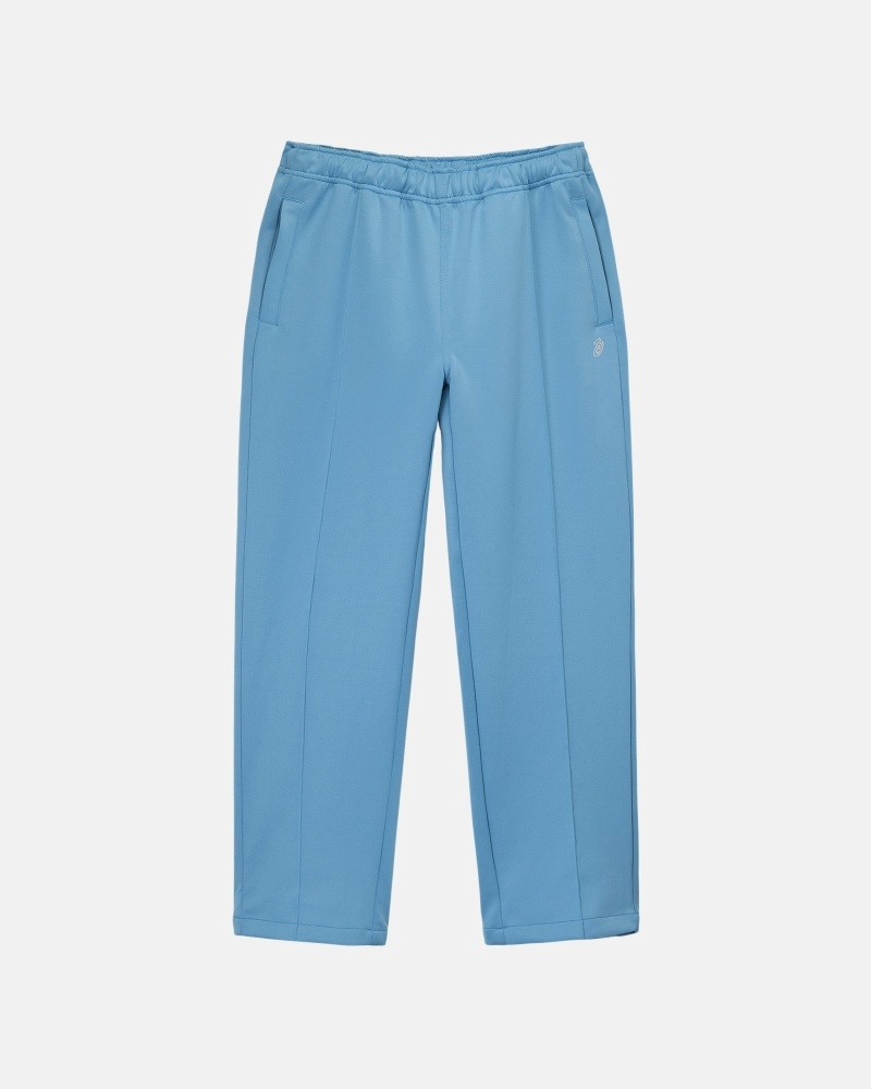 Blue Men\'s Stussy Poly Track Pants | AU0001000