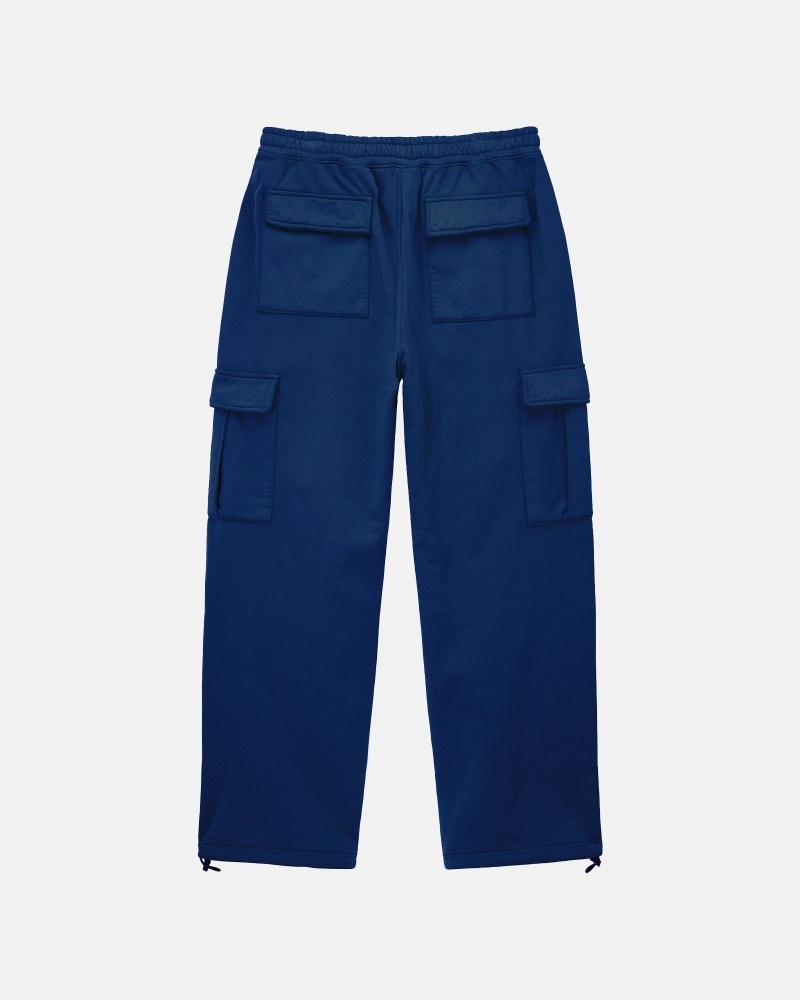 Blue Men's Stussy Sport Cargo Fleece Pants | AU0000598