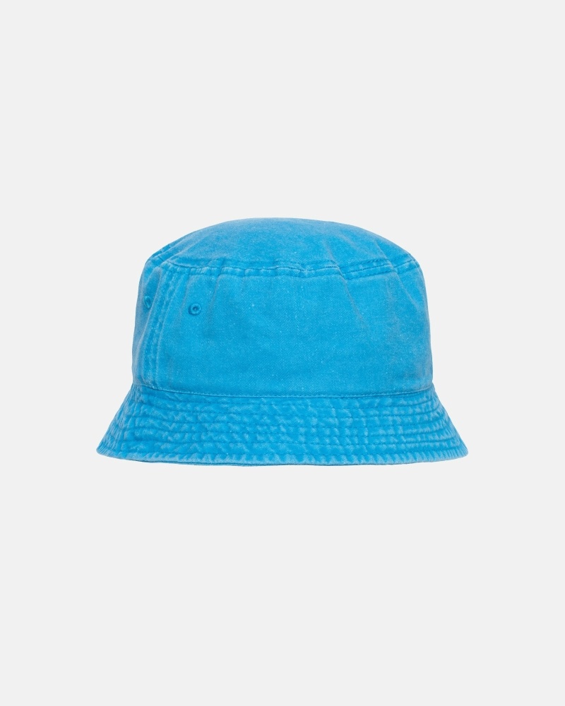 Blue Men's Stussy Washed Stock Bucket Hats | AU0000510