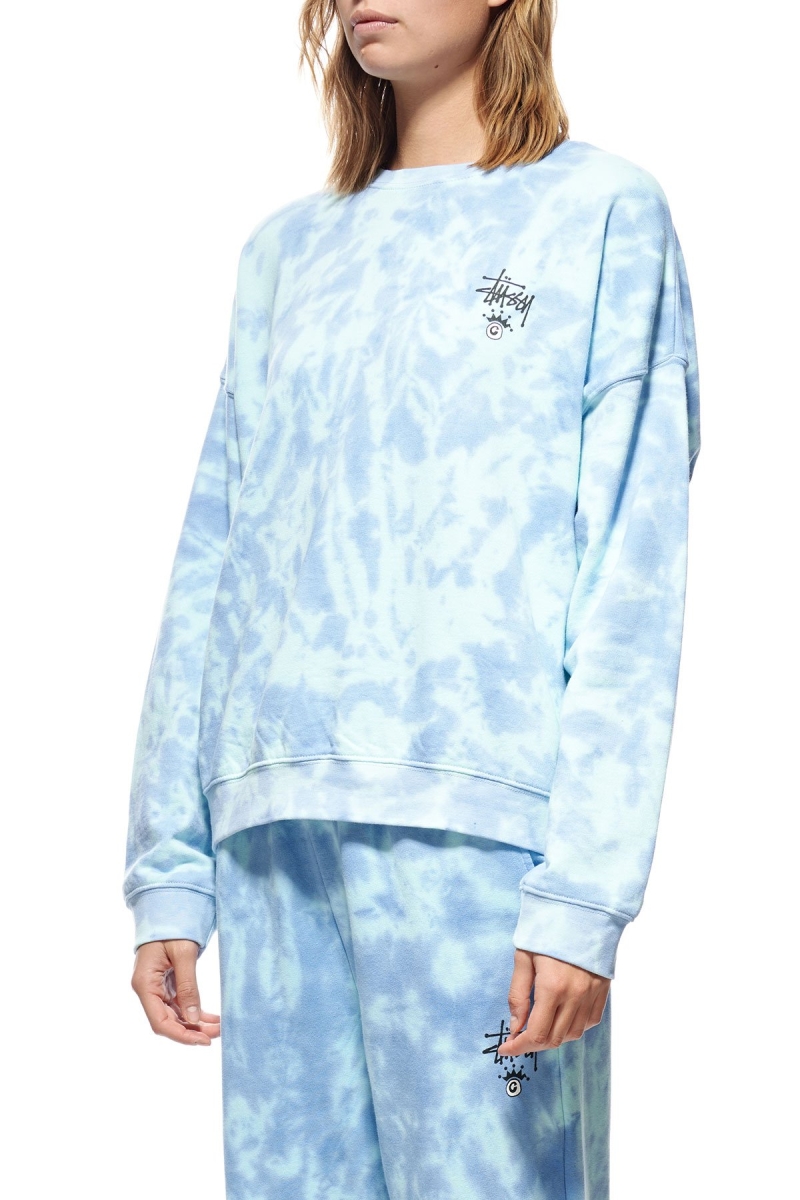 Blue Women's Stussy Copyright TD BF Crew Sportswear | AU0000755