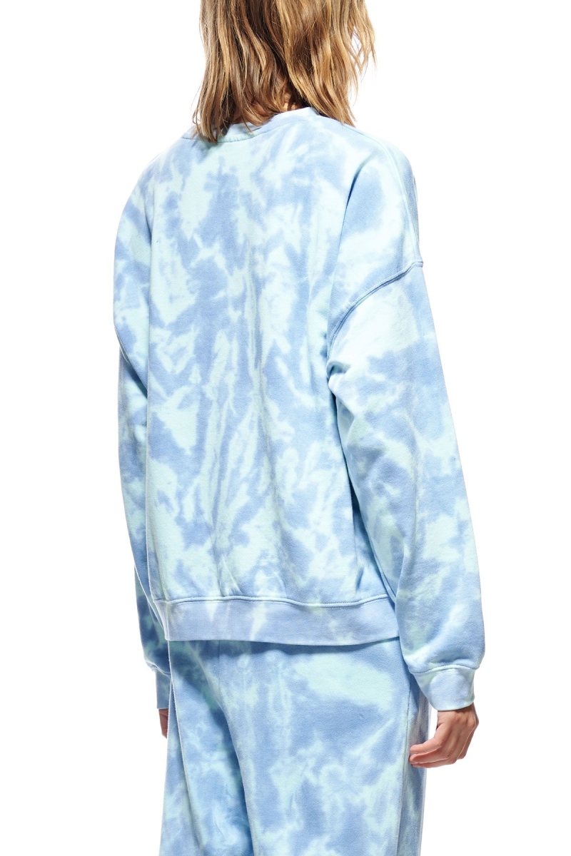 Blue Women's Stussy Copyright TD BF Crew Sportswear | AU0000755