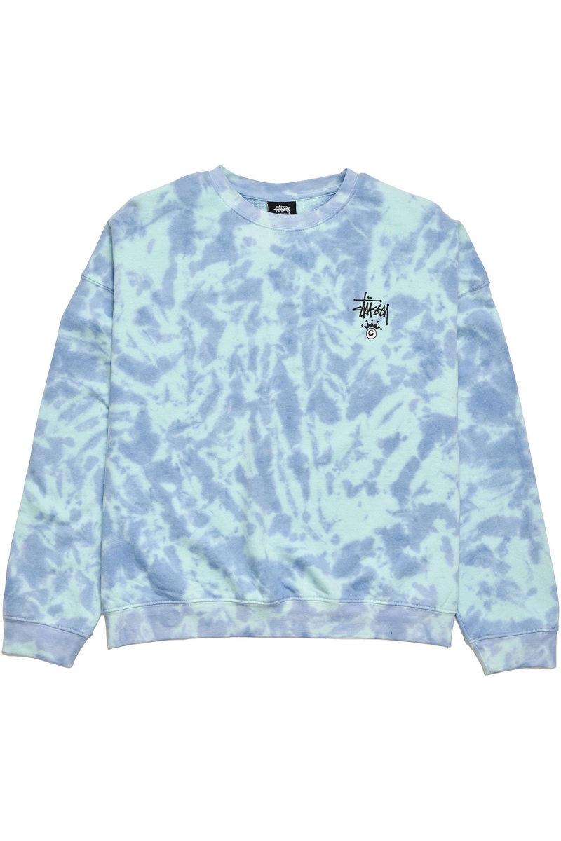 Blue Women\'s Stussy Copyright TD BF Crew Sweaters | AU0000832