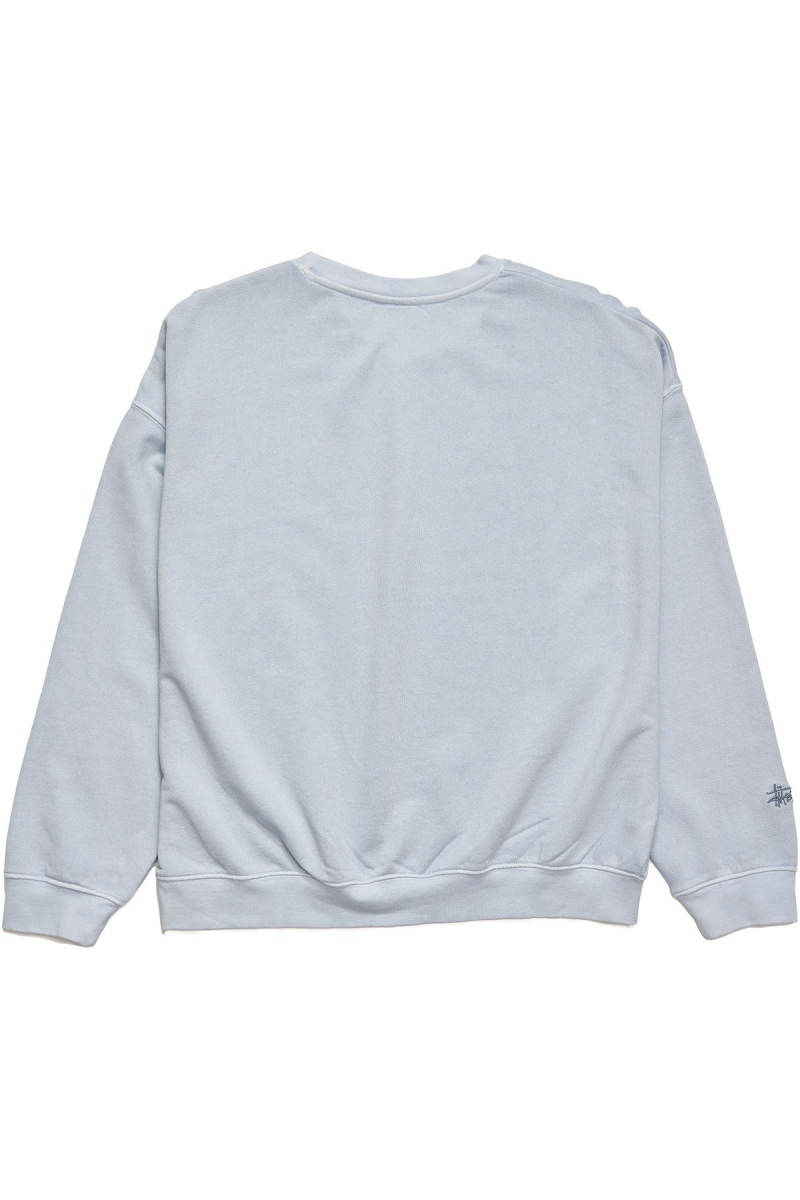 Blue Women's Stussy Scholarship BF Crew Sweaters | AU0000851