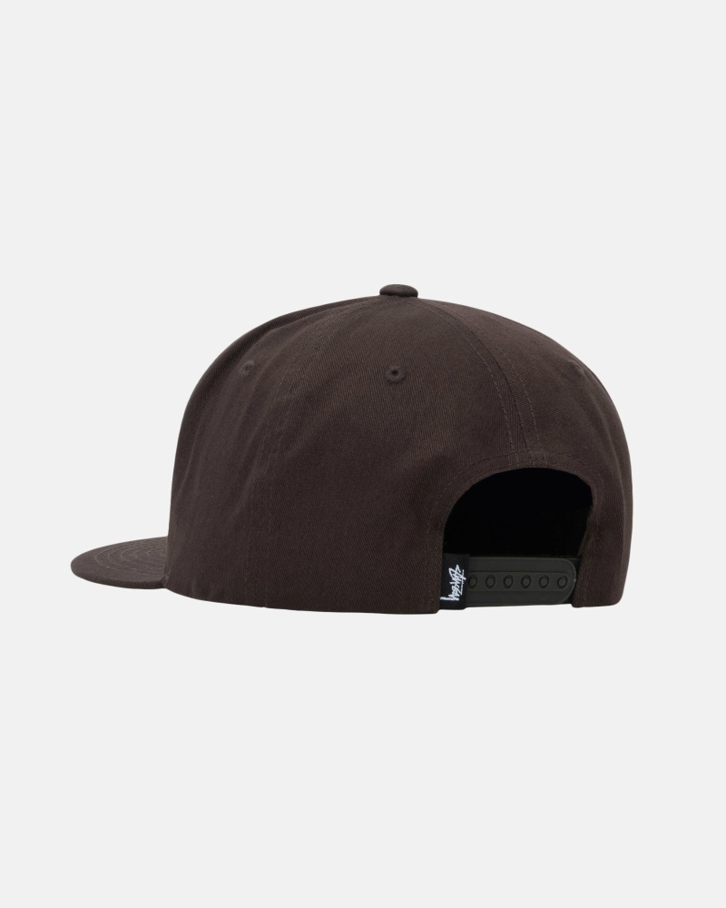 Brown Men's Stussy Big Stock Point Crown Caps | AU0000411