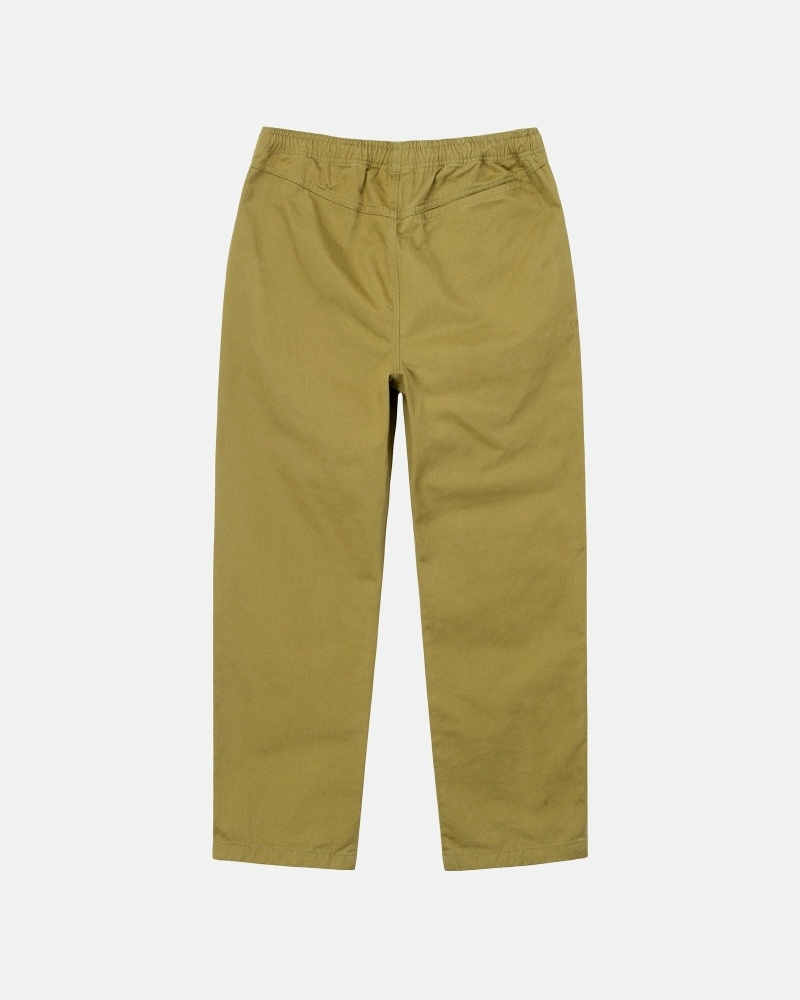 Brown Men's Stussy Brushed Beach Pants | AU0000544