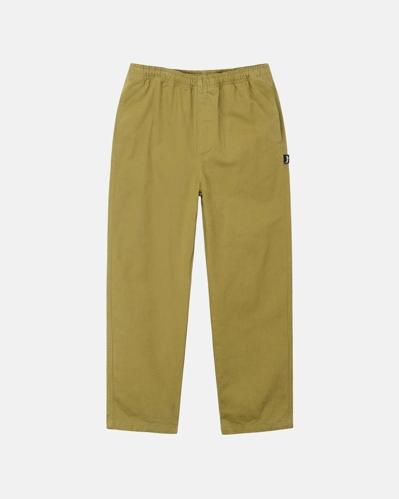 Brown Men\'s Stussy Brushed Beach Pants | AU0000544